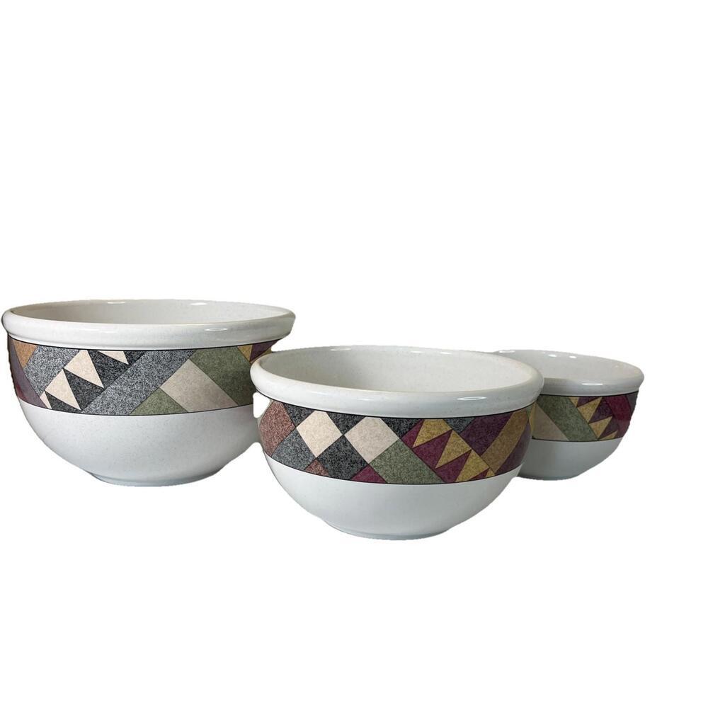 Studio Nova "PALM DESERT" #Y2216 ~ Set of 3 Sizes ~ Nesting Bowls